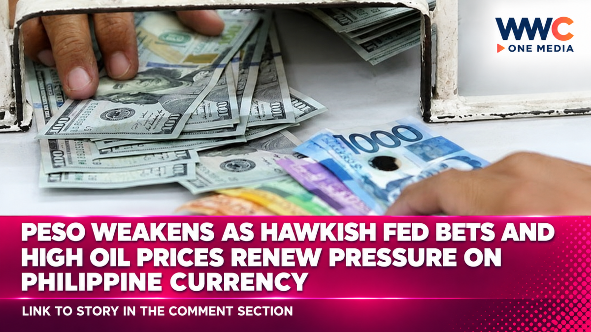 Peso Weakens as Hawkish Fed Bets and High Oil Prices Renew Pressure on Philippine Currency