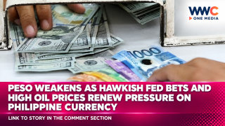 Peso Weakens as Hawkish Fed Bets and High Oil Prices Renew Pressure on Philippine Currency