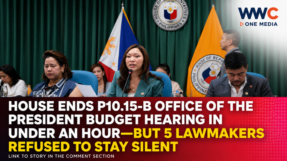 House Ends P10.15-B Office of the President Budget Hearing in Under an Hour—But 5 Lawmakers Refused to Stay Silent