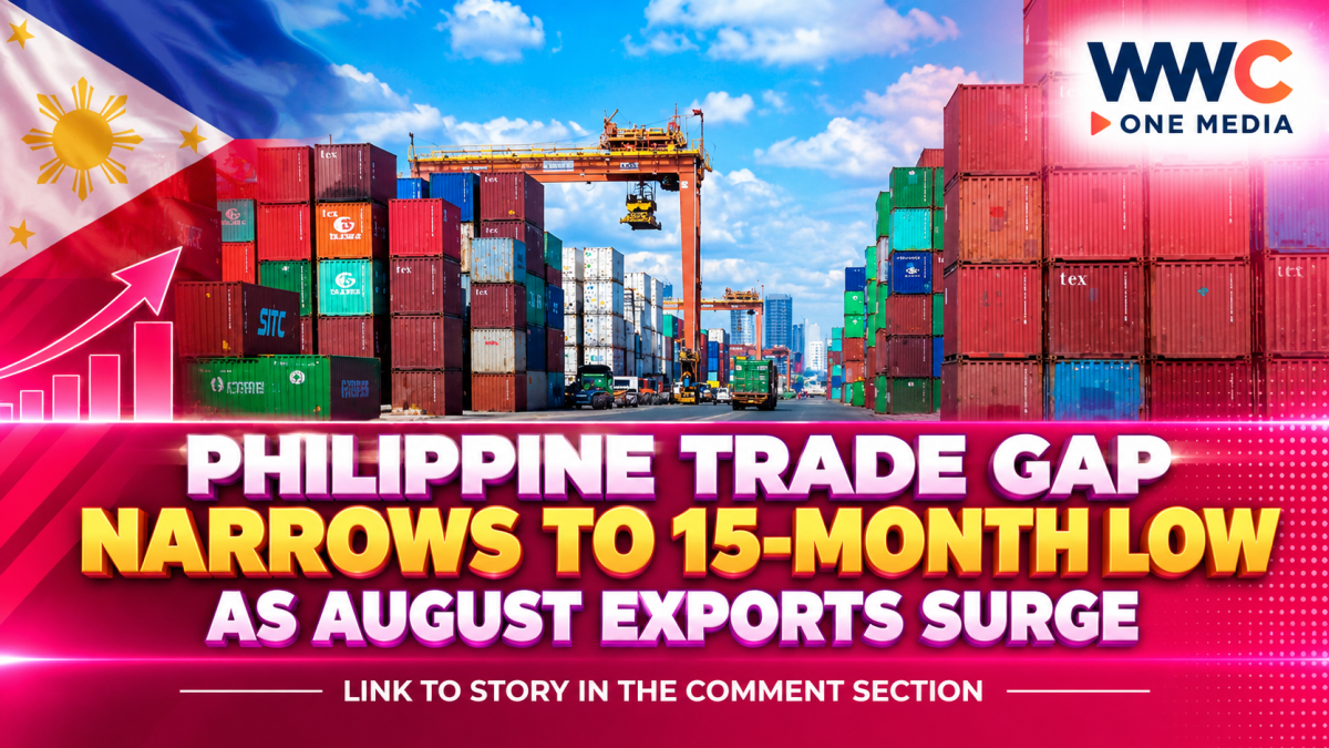 Philippine Trade Gap Narrows to 15-Month Low as August Exports Surge