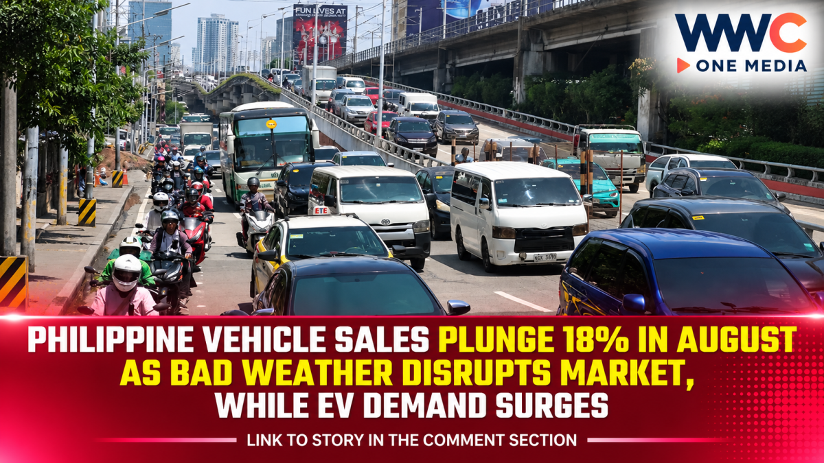 Philippine Vehicle Sales Plunge 18% in August as Bad Weather Disrupts Market, While EV Demand Surges