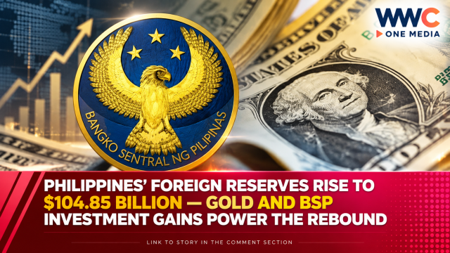 Philippines’ Foreign Reserves Rise to $104.85 Billion — Gold and BSP Investment Gains Power the Rebound