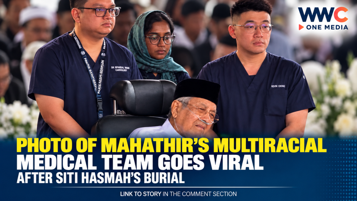 Photo of Mahathir’s Multiracial Medical Team Goes Viral After Siti Hasmah’s Burial