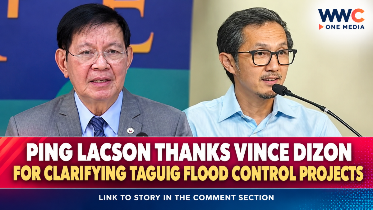 Ping Lacson Thanks Vince Dizon for Clarifying Taguig Flood Control Projects