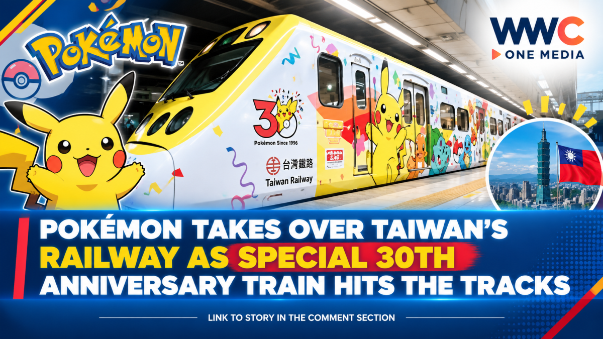 Pokémon Takes Over Taiwan’s Railway as Special 30th Anniversary Train Hits the Tracks