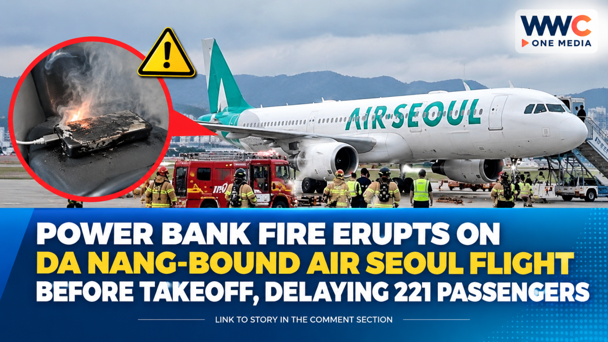 Power Bank Fire Erupts on Da Nang-Bound Air Seoul Flight Before Takeoff, Delaying 221 Passengers