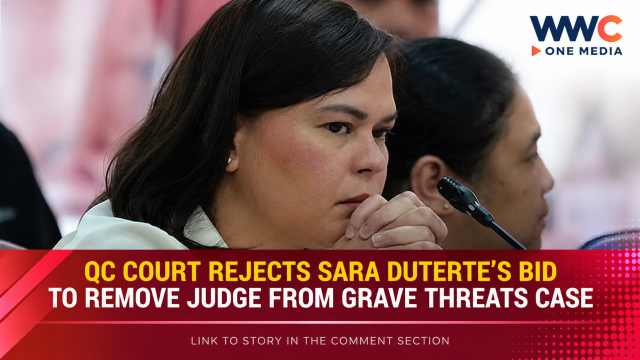 QC Court Rejects Sara Duterte’s Bid to Remove Judge From Grave Threats Case