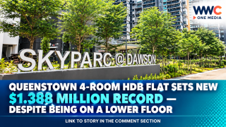 Queenstown 4-Room HDB Flat Sets New $1.388 Million Record — Despite Being on a Lower Floor