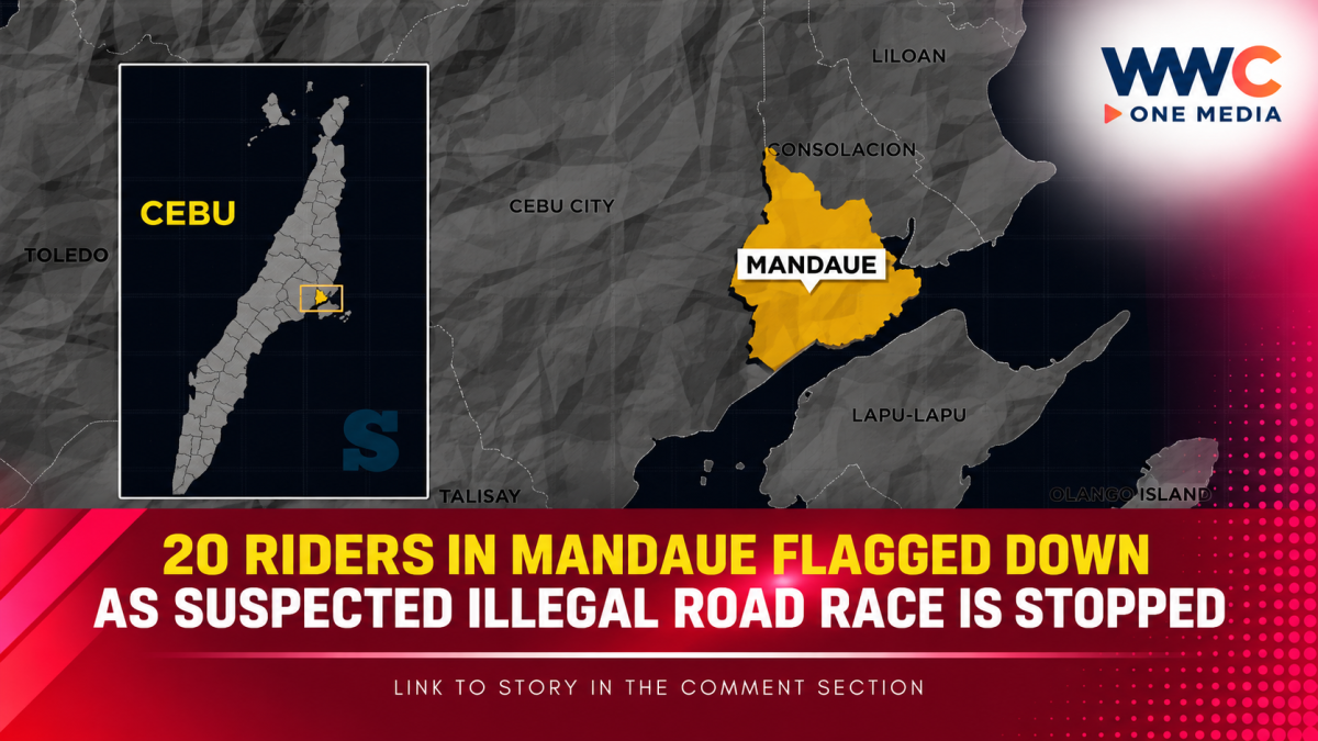 20 Riders in Mandaue Flagged Down as Suspected Illegal Road Race Is Stopped