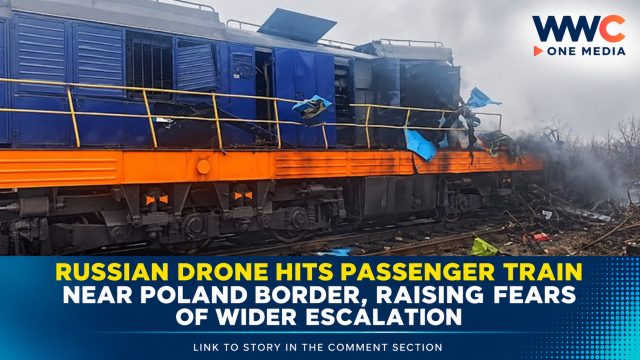 Russian Drone Hits Passenger Train Near Poland Border, Raising Fears of Wider Escalation