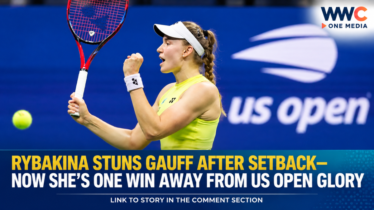 RYBAKINA STUNS GAUFF AFTER SETBACK—NOW SHE’S ONE WIN AWAY FROM US OPEN GLORY