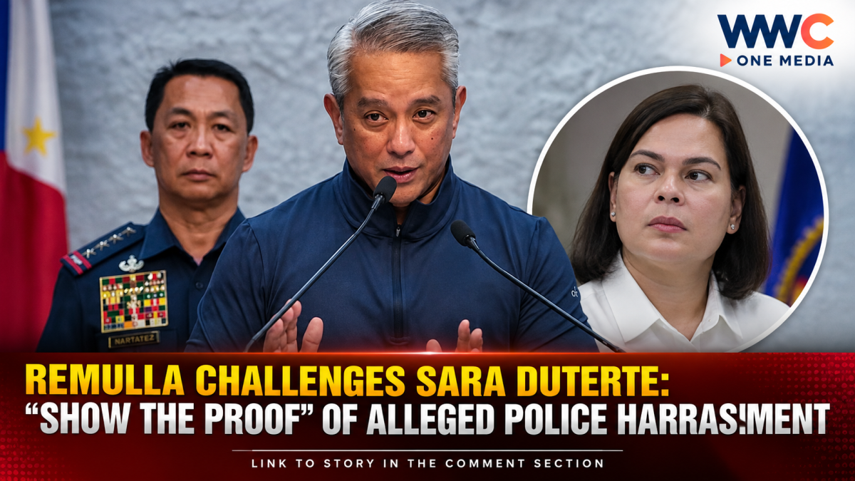 Remulla Challenges Sara Duterte: “Show the Proof” of Alleged Police Harassment