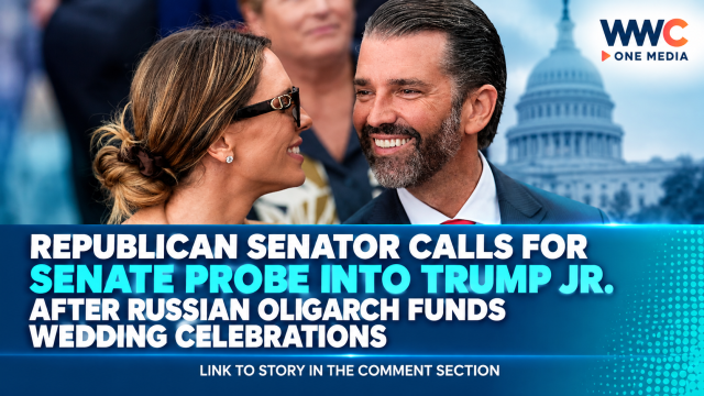 Republican Senator Calls for Senate Probe Into Trump Jr. After Russian Oligarch Funds Wedding Celebrations