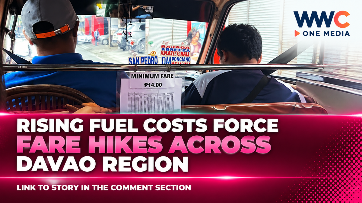 Rising Fuel Costs Force Fare Hikes Across Davao Region