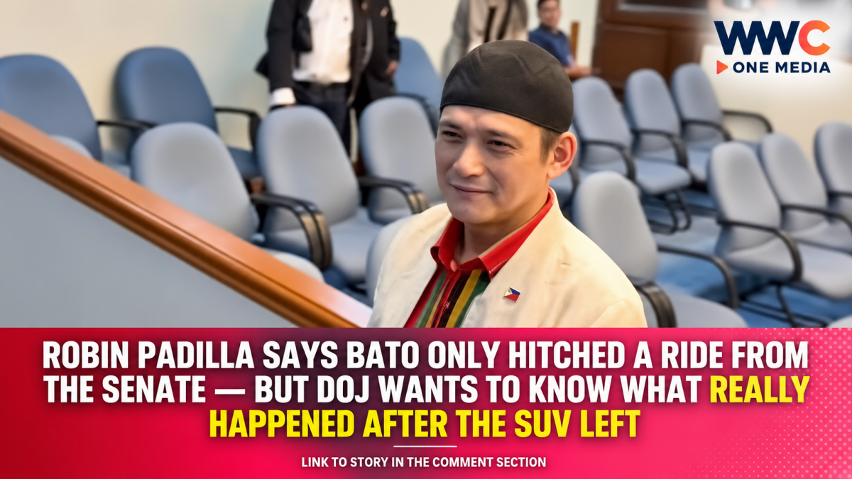 Robin Padilla Says Bato Only Hitched a Ride From the Senate — But DOJ Wants to Know What Really Happened After the SUV Left