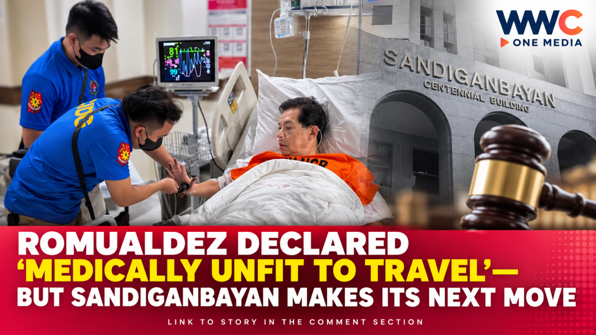 Romualdez Declared ‘Medically Unfit to Travel’—But Sandiganbayan Makes Its Next Move
