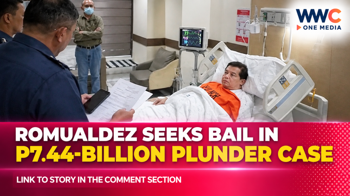 Romualdez Seeks Bail in P7.44-Billion Plunder Case
