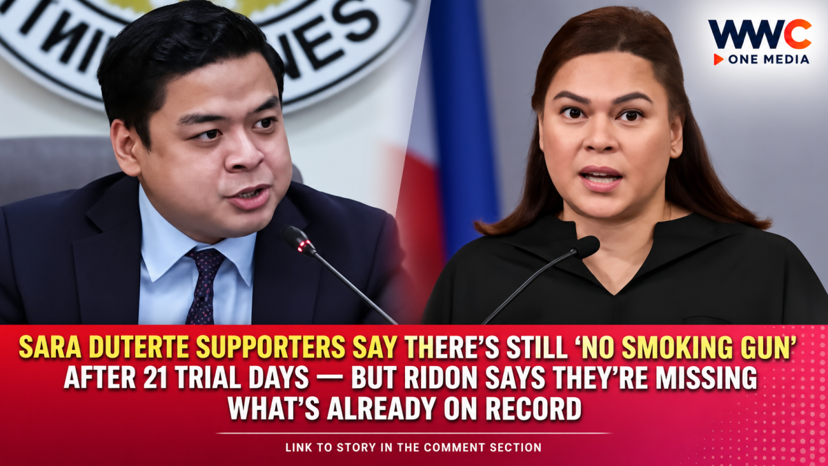 Sara Duterte Supporters Say There’s Still ‘No Smoking Gun’ After 21 Trial Days — But Ridon Says They’re Missing What’s Already on Record