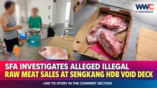 SFA Investigates Alleged Illegal Raw Meat Sales at Sengkang HDB Void Deck