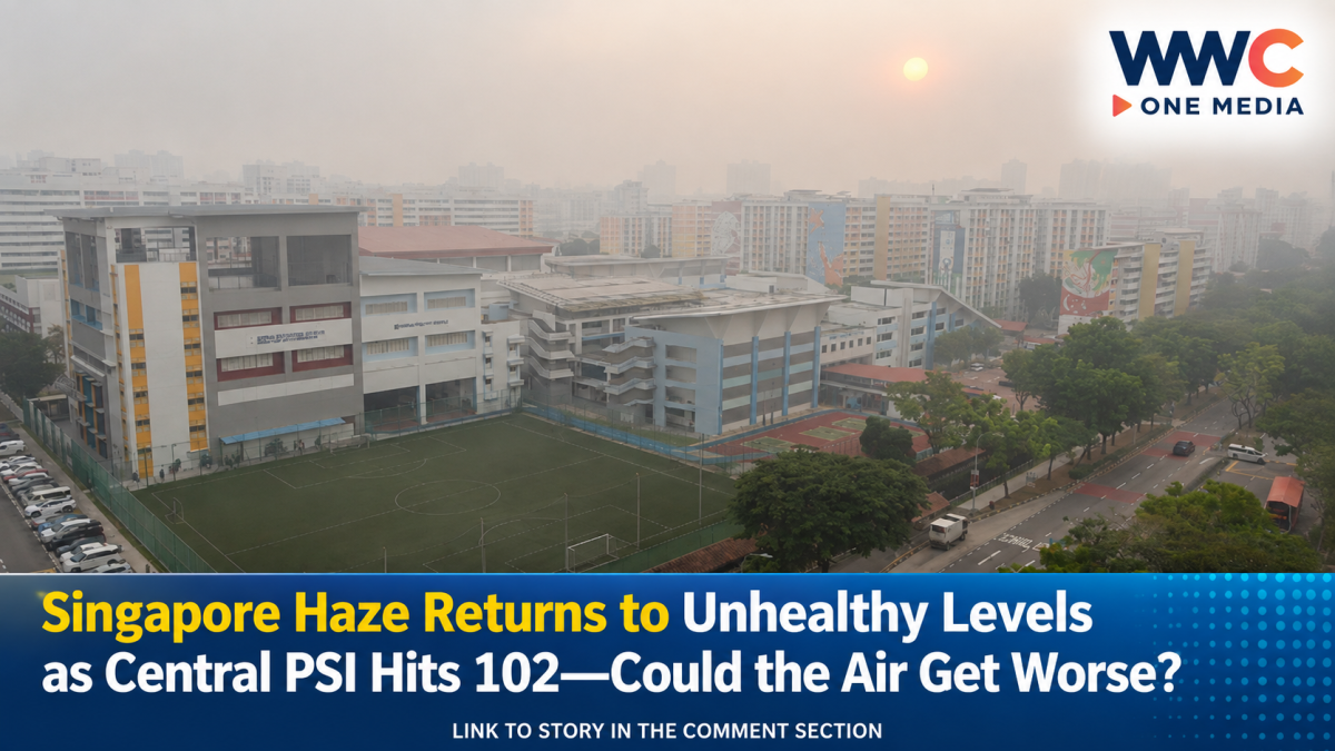 Singapore Haze Returns to Unhealthy Levels as Central PSI Hits 102—Could the Air Get Worse?