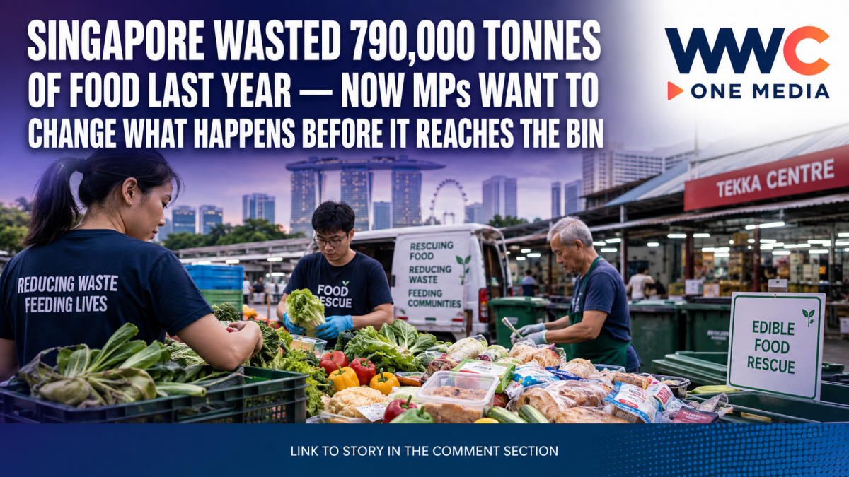 Singapore MPs Target 790,000 Tonnes of Food Waste as Supply Risks Put Food Security Back in the Spotlight