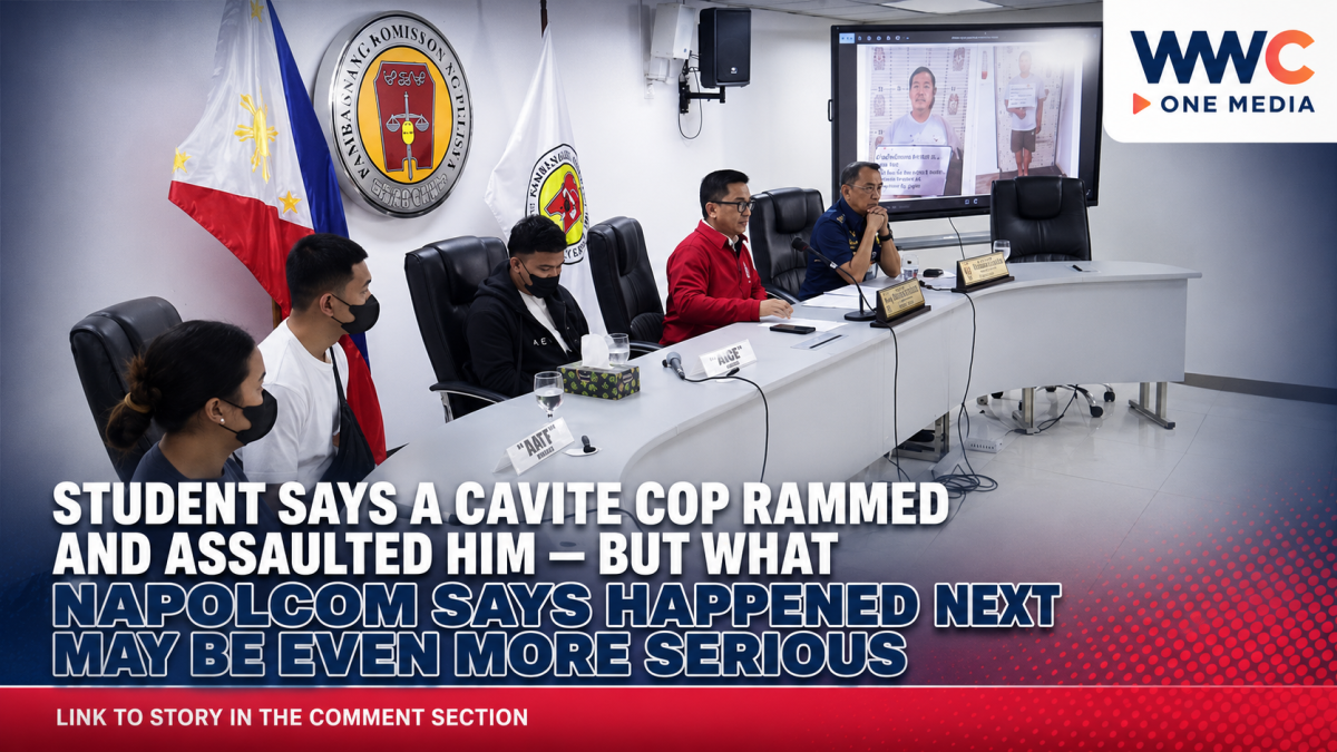 Student Says a Cavite Cop Rammed and Assaulted Him — But What NAPOLCOM Says Happened Next May Be Even More Serious