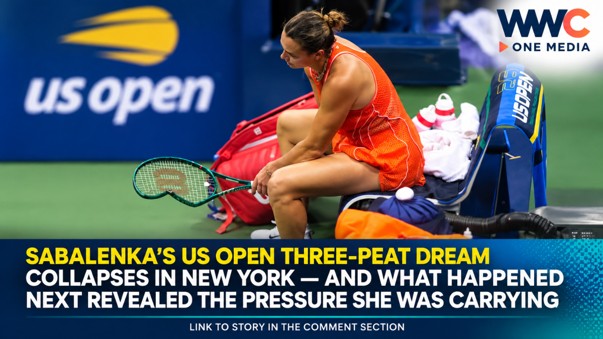 Sabalenka’s US Open Three-Peat Dream Collapses in New York — And What Happened Next Revealed the Pressure She Was Carrying