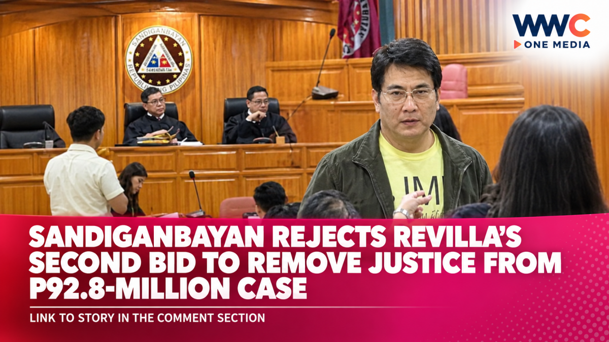 Sandiganbayan Rejects Revilla’s Second Bid to Remove Justice From P92.8-Million Case