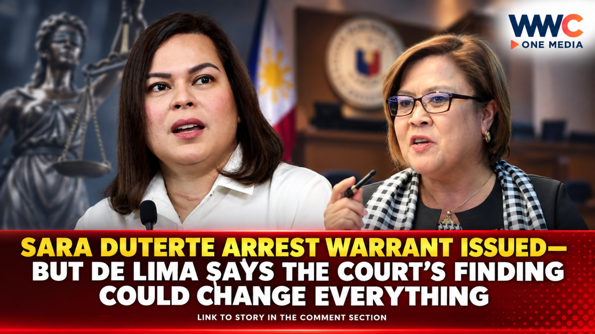 Sara Duterte Arrest Warrant Issued—But De Lima Says the Court’s Finding Could Change Everything