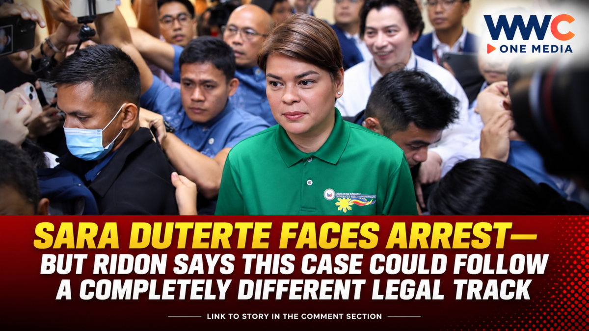 Sara Duterte Faces Arrest—but Ridon Says This Case Could Follow a Completely Different Legal Track