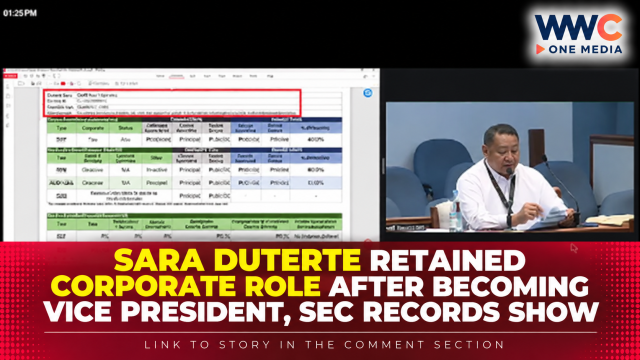 Sara Duterte Retained Corporate Role After Becoming Vice President, SEC Records Show