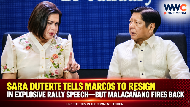 Sara Duterte Tells Marcos to Resign in Explosive Rally Speech—But Malacañang Fires Back