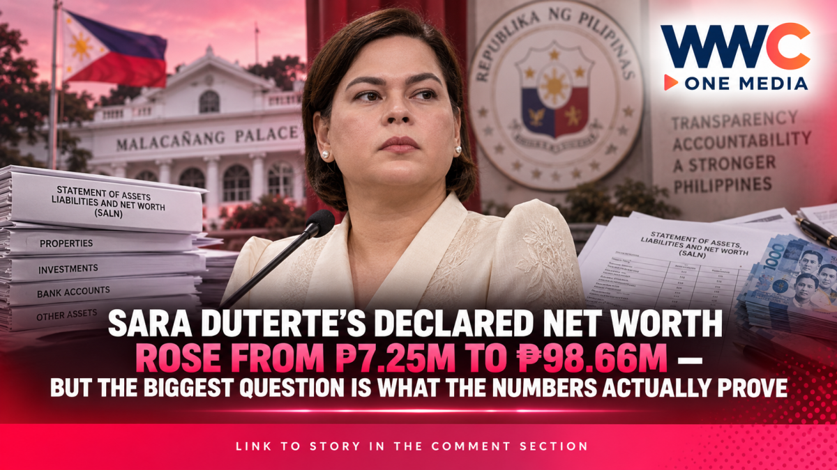 Sara Duterte’s Declared Net Worth Rose From ₱7.25M to ₱98.66M — But the Biggest Question Is What the Numbers Actually Prove
