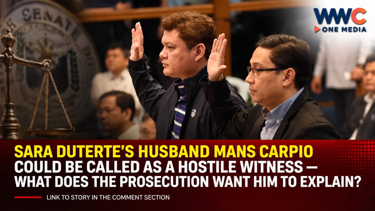 Sara Duterte’s Husband Mans Carpio Could Be Called as a Hostile Witness — What Does the Prosecution Want Him to Explain?