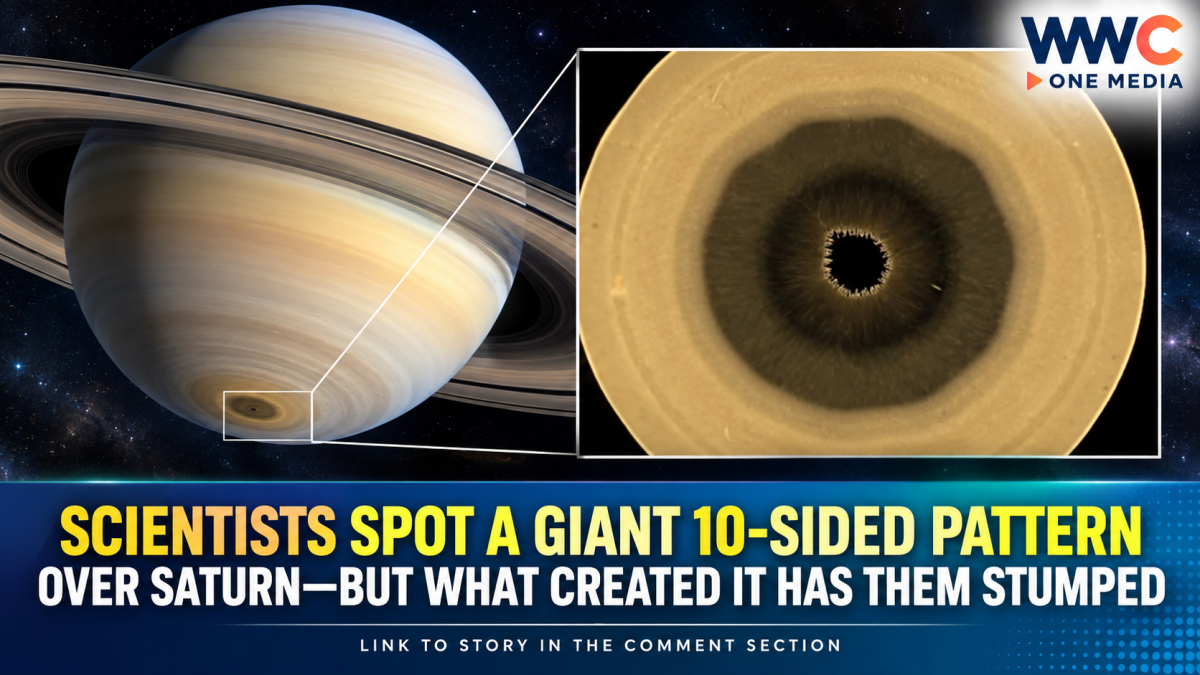 Scientists Spot a Giant 10-Sided Pattern Over Saturn—But What Created It Has Them Stumped