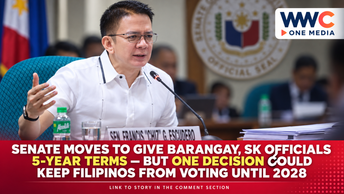 Senate Moves to Give Barangay, SK Officials 5-Year Terms — But One Decision Could Keep Filipinos From Voting Until 2028