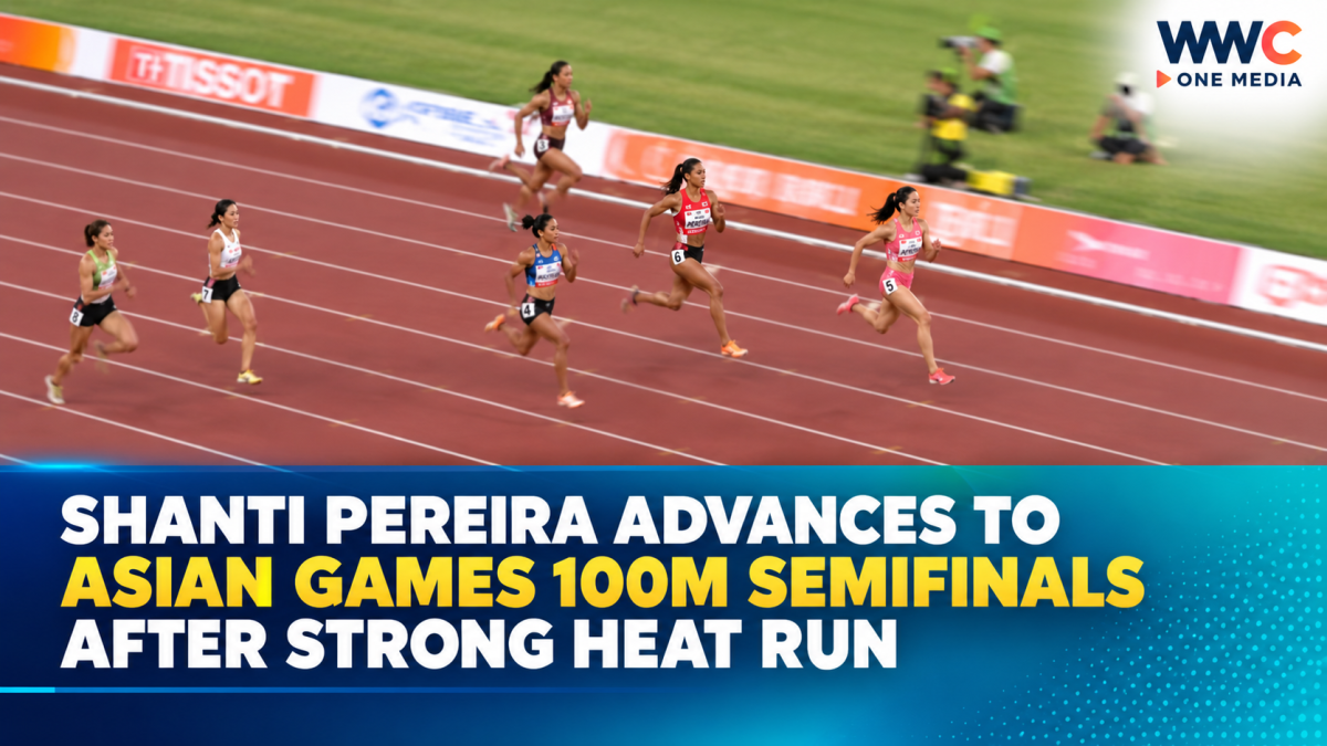 Shanti Pereira Advances to Asian Games 100m Semifinals After Strong Heat Run