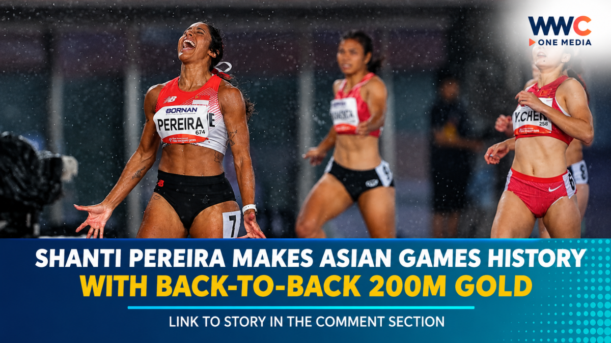 Shanti Pereira Makes Asian Games History With Back-to-Back 200m Gold