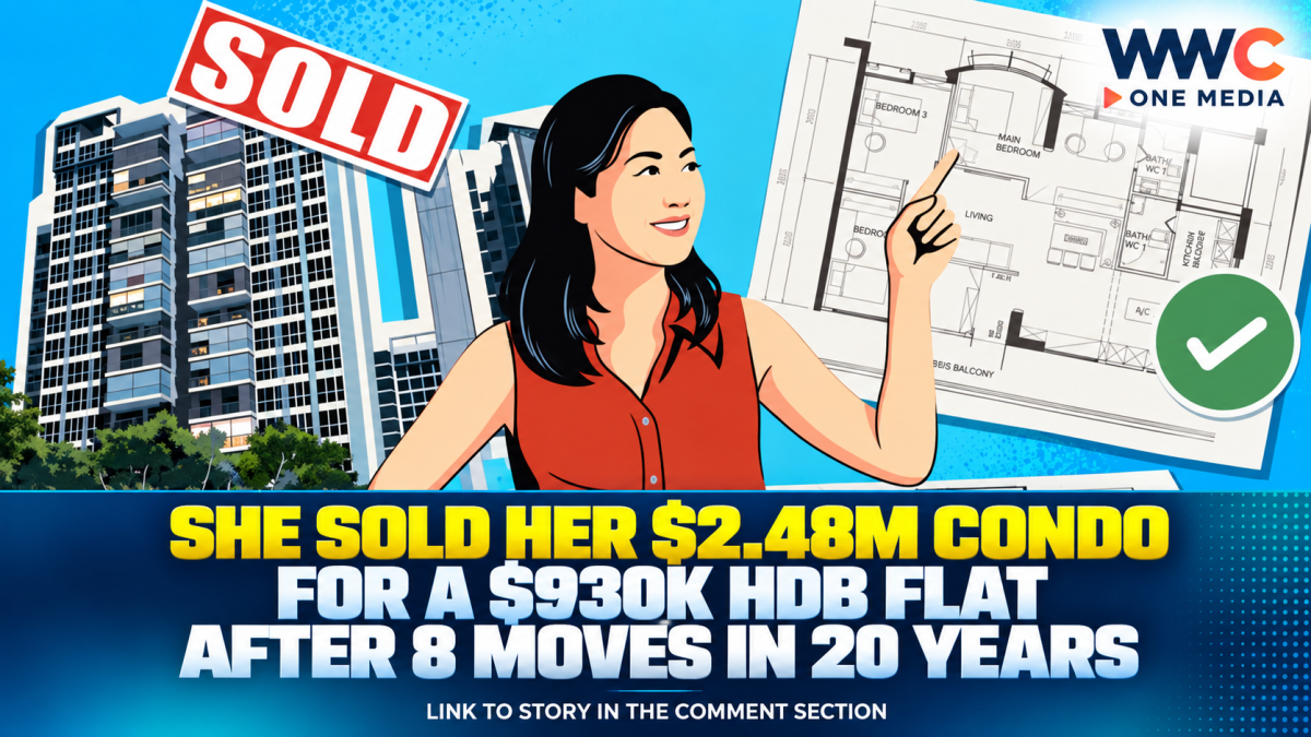 She Sold Her $2.48M Condo for a $930K HDB Flat After 8 Moves in 20 Years