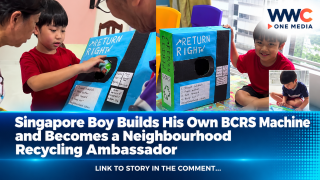 Singapore Boy Builds His Own BCRS Machine and Becomes a Neighbourhood Recycling Ambassador