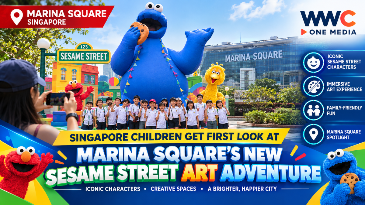 Singapore Children Get First Look at Marina Square’s New Sesame Street Art Adventure