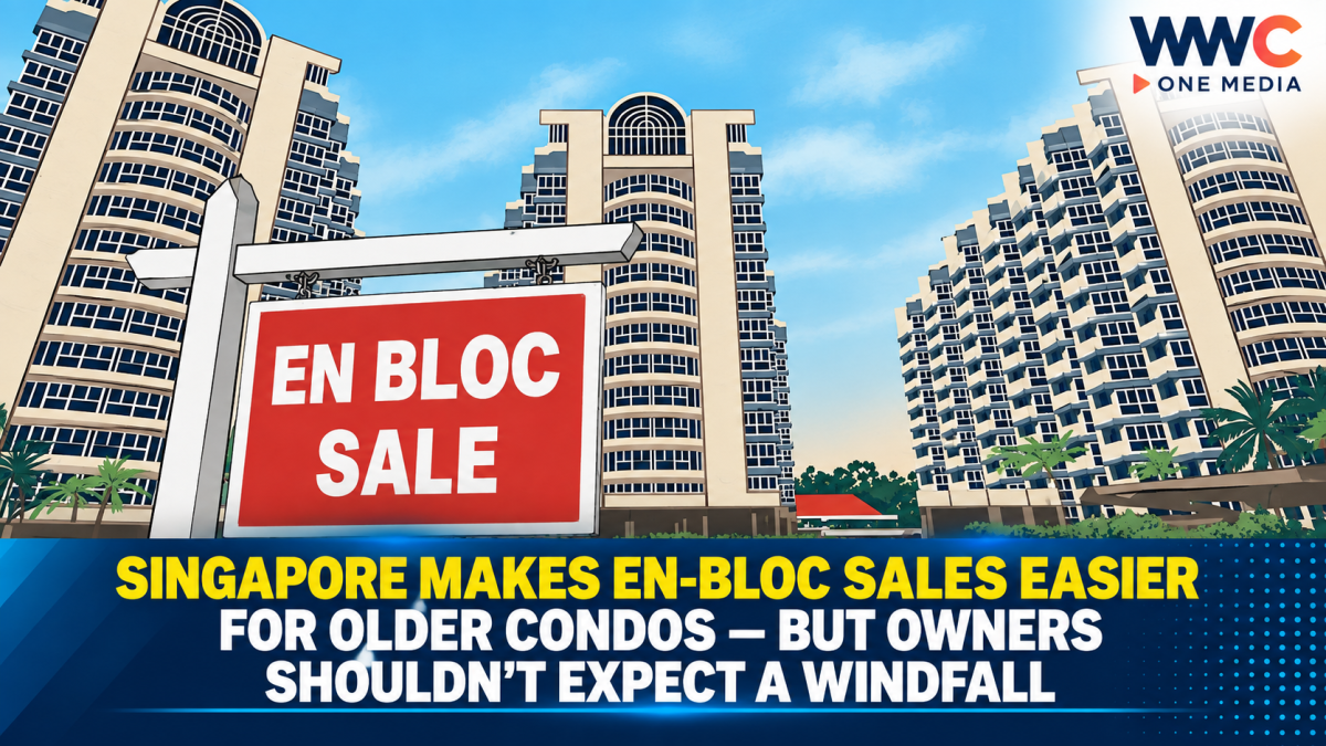 Singapore Makes En-Bloc Sales Easier for Older Condos — But Owners Shouldn’t Expect a Windfall