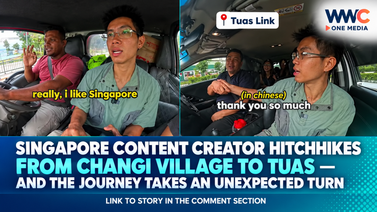 Singapore Content Creator Hitchhikes From Changi Village to Tuas — And the Journey Takes an Unexpected Turn