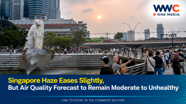 Singapore Haze Eases Slightly, But Air Quality Forecast to Remain Moderate to Unhealthy