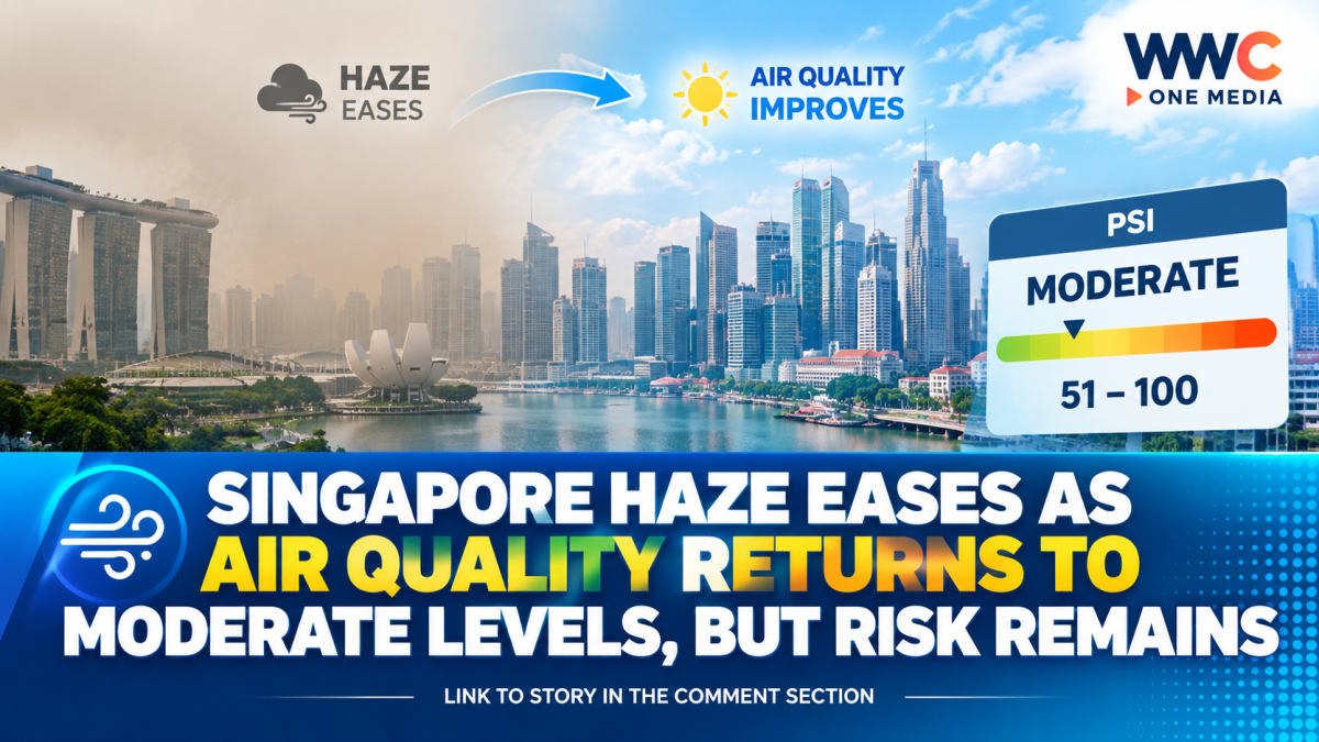 Singapore Haze Eases as Air Quality Returns to Moderate Levels, but Risk Remains