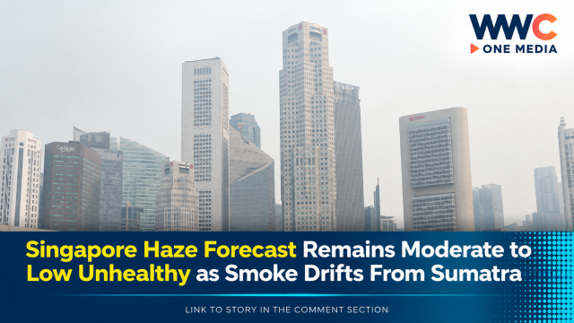 Singapore Haze Forecast Remains Moderate to Low Unhealthy as Smoke Drifts From Sumatra