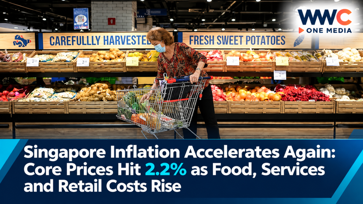 Singapore Inflation Accelerates Again: Core Prices Hit 2.2% as Food, Services and Retail Costs Rise