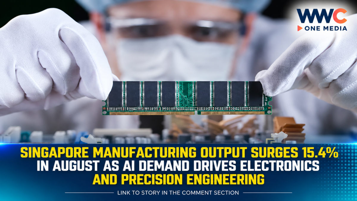 Singapore Manufacturing Output Surges 15.4% in August as AI Demand Drives Electronics and Precision Engineering