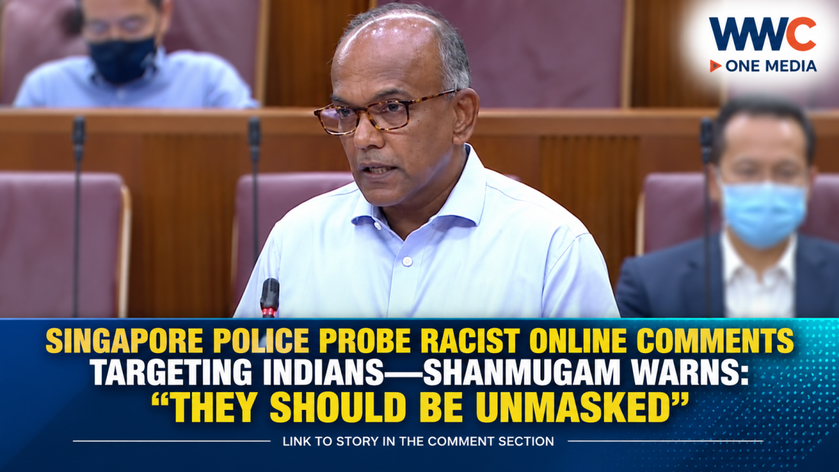 Singapore Police Probe Racist Online Comments Targeting Indians—Shanmugam Warns: “They Should Be Unmasked”