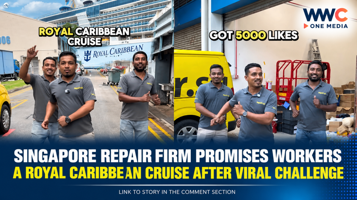 Singapore Repair Firm Promises Workers a Royal Caribbean Cruise After Viral Challenge